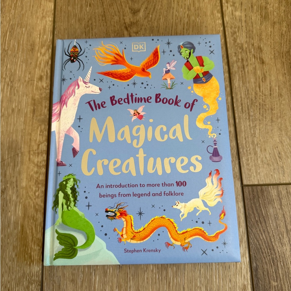 Hardcover bedtime book of magical creatures